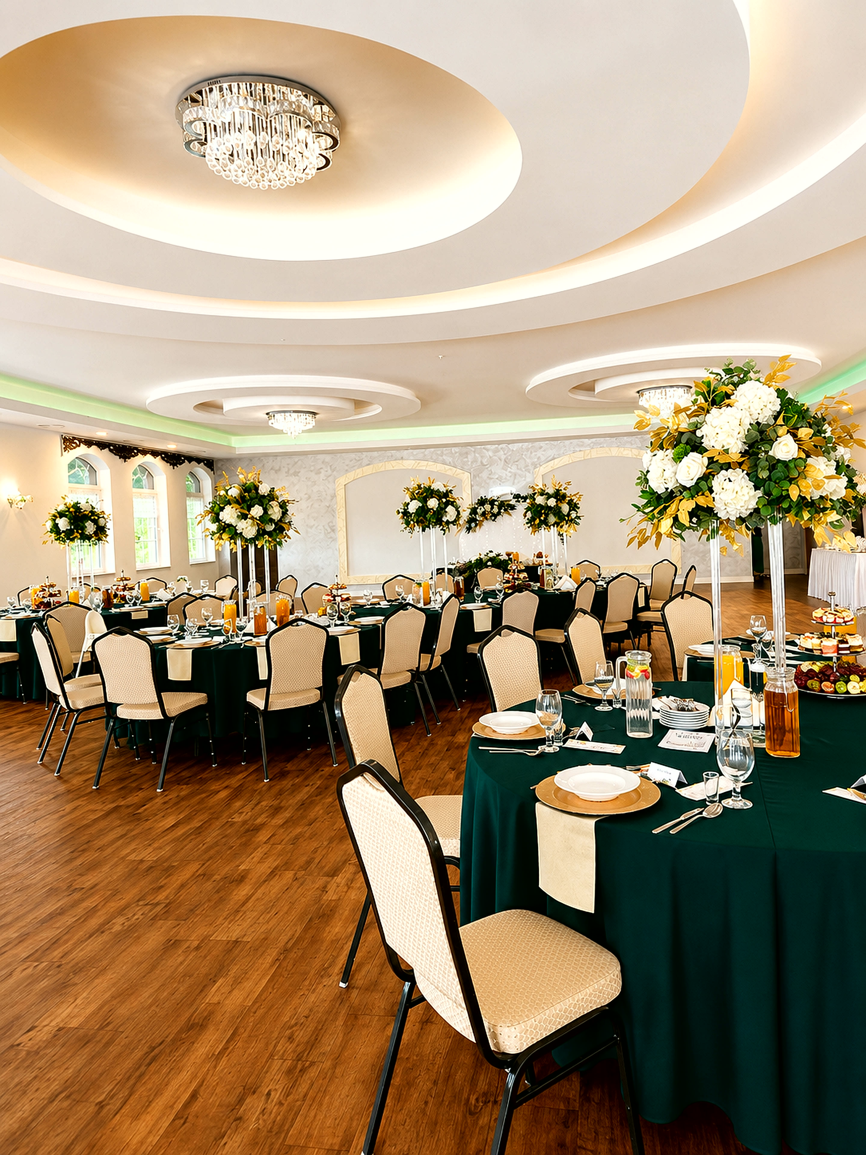 Sala Srebrna z widokiem na taras