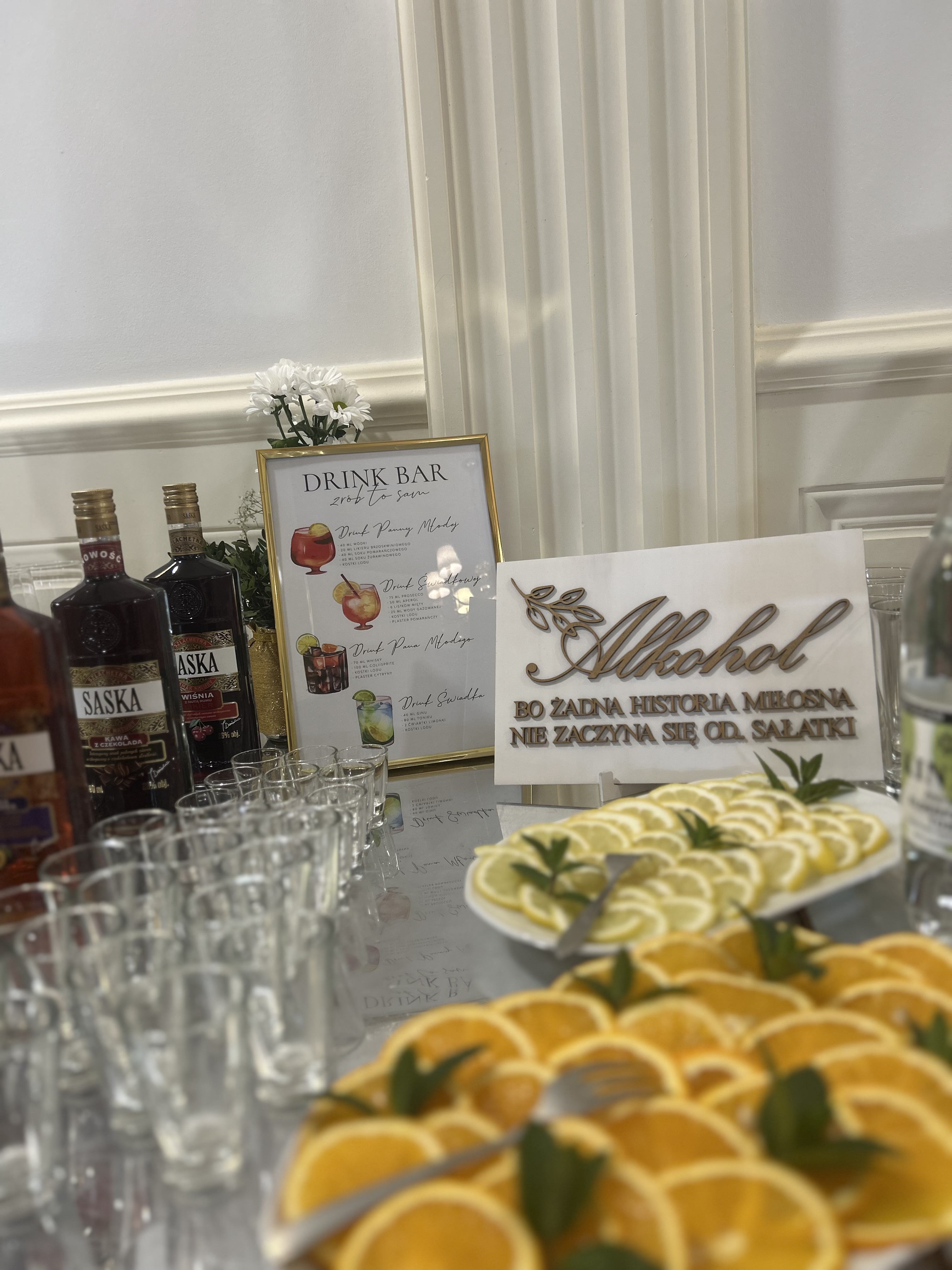 Sala Złota w układzie bankietowym